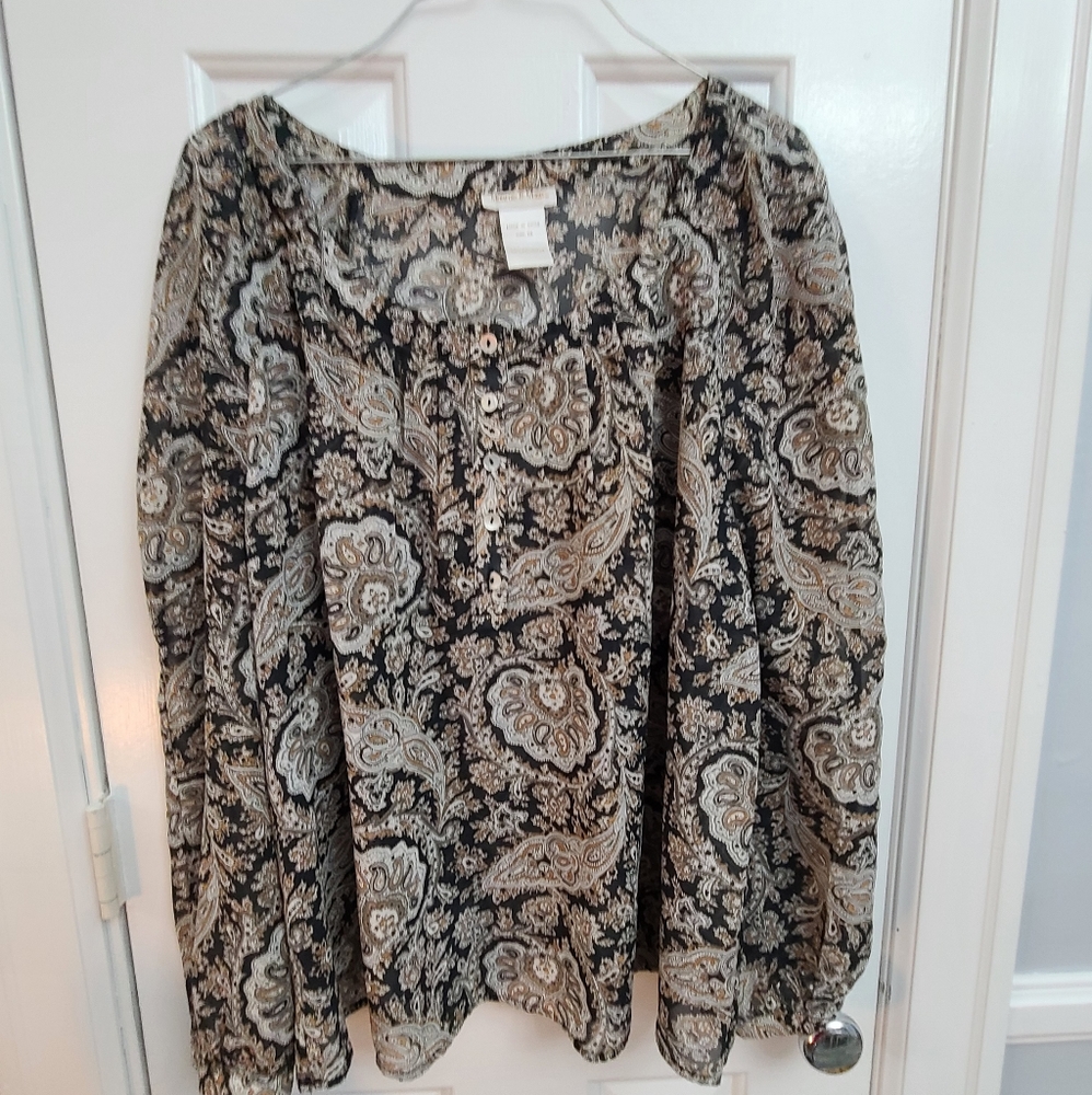 monroe and main long sleeve blouse